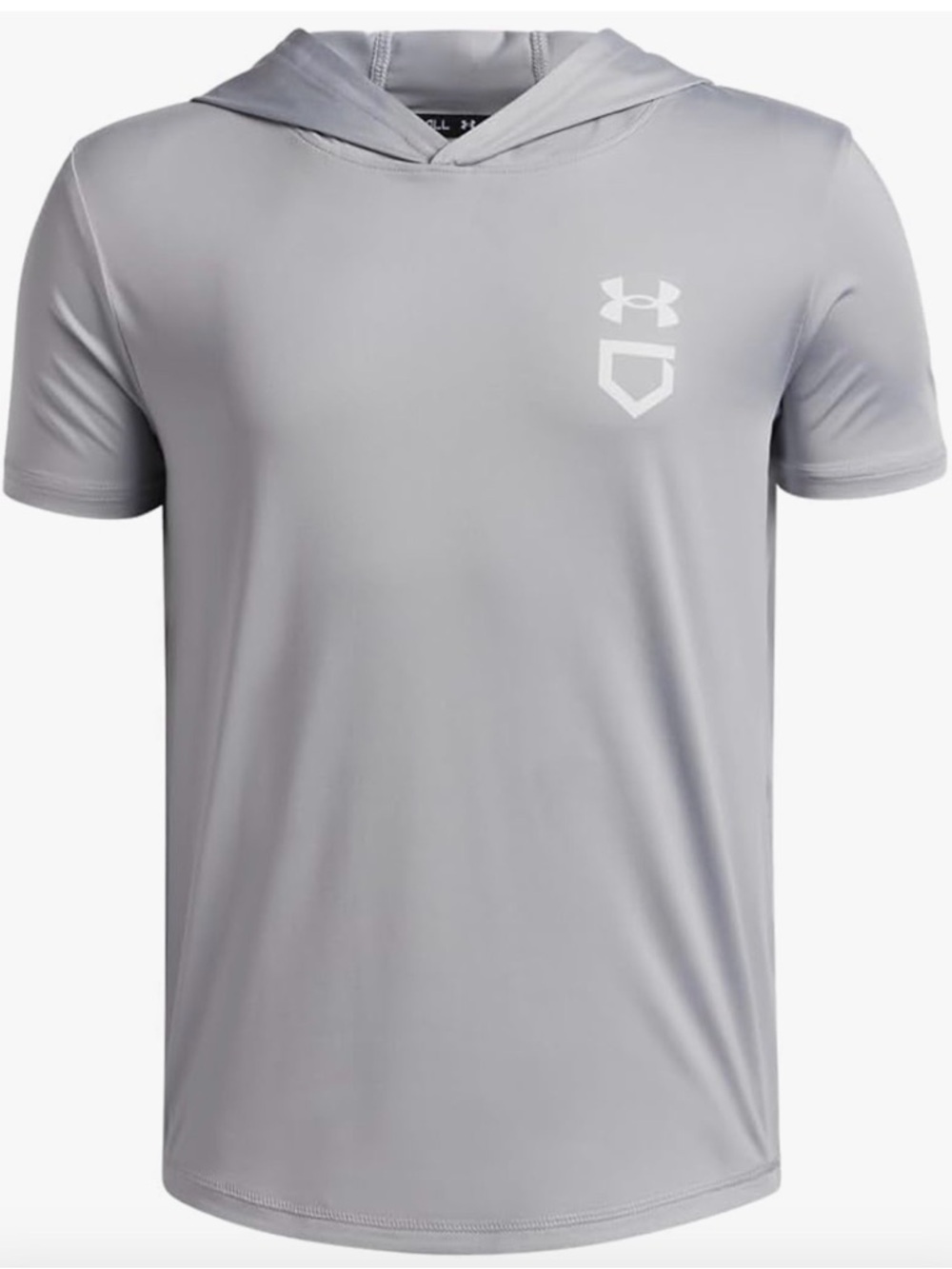 Under Armour UA Boys Lightweight Short-Sleeve Hooded Performance Shirt Youth L